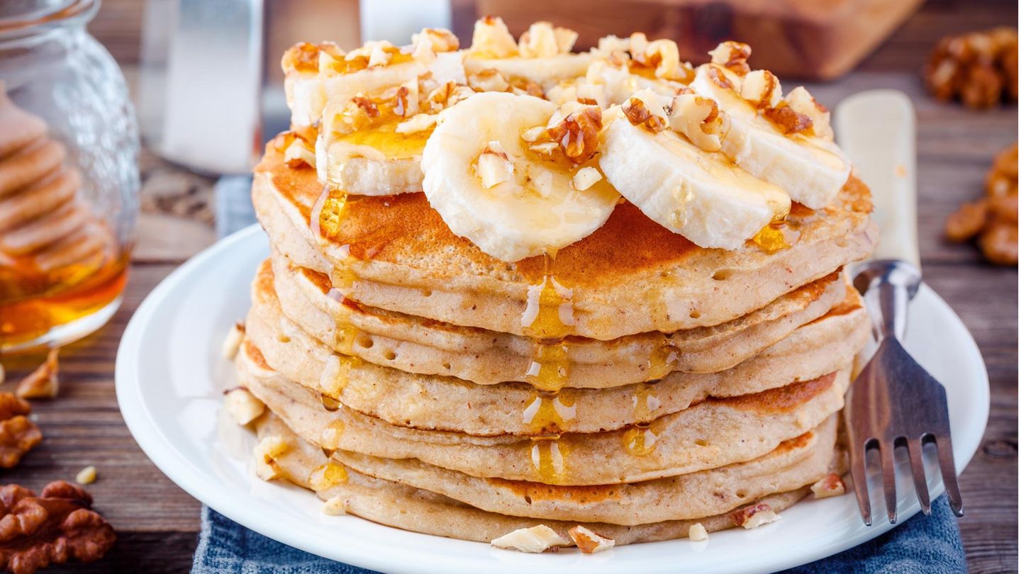 Wochenend-Frühstücksrezept: Nur 3 Zutaten: So machst du perfekte Banana-Pancakes