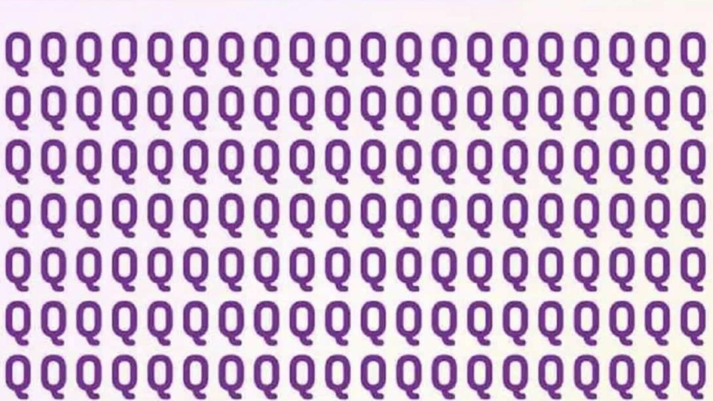 Fokus-Test: Kannst du hier das O zwischen den Qs entdecken?