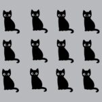 Halloween-Suchbild: Welche schwarze Katze hat hier ihren eigenen Kopf?